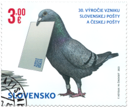 A Joint Issue with the Czech Republic: the 30th Anniversary of the Establishment of the Czech Post and the Slovak Post