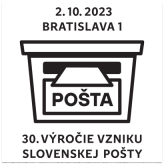 30. výročie vzniku Slovenskej pošty