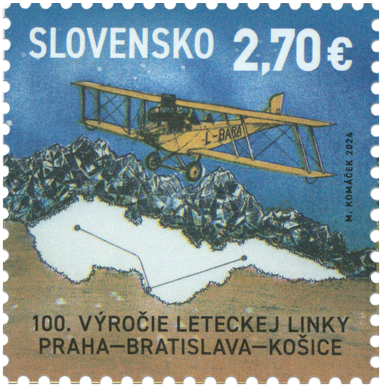 100. výročie uvedenia do prevádzky leteckej linky Praha - Bratislava - Košice