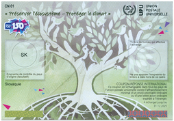 International Reply Coupon - Ecosystem protection, 150th Anniversary of UPU