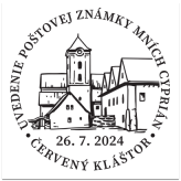 Uvedenie poštovej známky Mních Cyprián