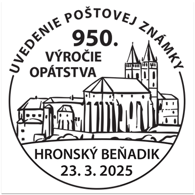 Uvedenie poštovej známky 950. výročie založenia opátstva v Hronskom Beňadiku