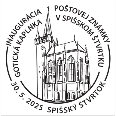 Inaugurácia poštovej známky - Gotická kaplnka v Spišskom Štvrtku
