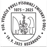 950. výročie prvej písomnej zmienky o obci Kozárovce