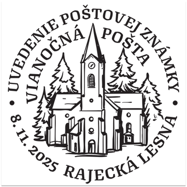 Uvedenie poštovej známky - Vianočná pošta 2025