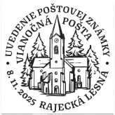 Uvedenie poštovej známky - Vianočná pošta 2025